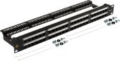 ����-������ Lanmaster LAN-PPC48U6A 19" 1U 48xRJ45 ���.6A UTP