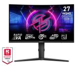 Монитор MSI 27'' MPG 275CQRXF 1500R, 16:9, VA, QHD, 0.5ms, 400cd, 240Hz, HDMI, DP, USB, USB-C, HAS