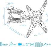 ��������� ��� ���������� Kromax ATLANTIS-45 �����-����� 22"-65" ����.45�� ��������� ������� � ������