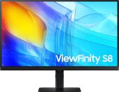 ������� Samsung 27" ViewFinity S8 S27D800EAIXCI ������ IPS LED 5ms 16:9 HDMI ������� HAS Piv 1000:1 350cd 178��/178�� 3840x2160 60Hz DP 4K USB 6.1��