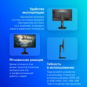 ������� AOC 24" Professional X24P1(00/01) ������ IPS LED 16:10 DVI HDMI M/M ������� HAS Piv 1000:1 300cd 178��/178�� 1920x1200 60Hz VGA DP FHD USB 5.5��