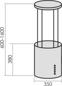 ������� �������� MBS Petunia 350 Island Inox ����������� ����� ����������: ��������� (1 �����)