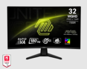 ������� MSI 31,5" MAG 32CQ6F 1500R, Black, 16:9, QHD, VA, 0,5ms, 400cd, 180Hz, HDMI, DP