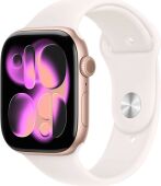 �����-���� Apple Watch Series 11 A3333 46�� OLED ����.������� ������ Sport Band ���.����� ����.�����.:S/M (MEV64LW/A)