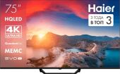 ��������� QLED Haier 75" Smart TV S2 Pro Frameless ������ 4K Ultra HD 60Hz DVB-T DVB-T2 DVB-C DVB-S DVB-S2 USB WiFi Smart TV