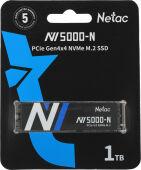 ���������� SSD Netac PCIe 4.0 x4 1TB NT01NV5000N-1T0-E4X NV5000-N M.2 2280