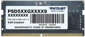 ������ DDR5 16GB 5600MHz Patriot PSD516G560081S Signature RTL PC5-44800 CL46 SO-DIMM 262-pin 1.1� single rank Ret