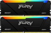 ������ DDR4 2x16GB 3200MHz Kingston KF432C16BB2AK2/32 Fury Beast RGB RTL Gaming PC4-25600 CL16 DIMM 288-pin 1.35� kit single rank � ���������� Ret