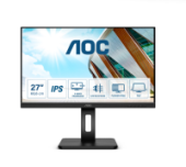 ������� AOC 27" Q27P2Q, 16:9, IPS, QHD, 4ms, 300cd, 75Hz, VGA, HDMI, DP, USB, SPK, HAS