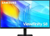 ������� Samsung 32" ViewFinity S8 S32D800EAIXCI ������ VA LED 5ms 16:9 HDMI ������� HAS Piv 3000:1 350cd 178��/178�� 3840x2160 60Hz DP 4K USB 6.9��