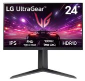 Монитор LG 23,8" 24GS65F-B, 16:9, IPS, FHD, 1ms, 300cd, 180Hz, HDMI, DP, HAS