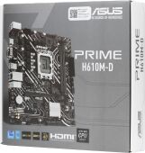 ����������� ����� Asus PRIME H610M-D Soc-1700 Intel H610 2xDDR5 mATX AC`97 8ch(7.1) GbLAN+VGA+HDMI