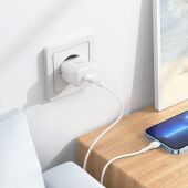 ������� ���./����. Hoco N32 Glory White 30W 3A+2A+1.5A (PD+QC+AFC) USB Type-C ������������� �����