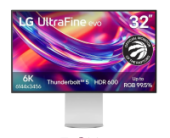 ������� LG 31,5 32U990A-S, 16:9, IPS, 6K UHD, 5ms, 450cd, 60Hz, HDMI, DP, USB, USB-C, TB5, HAS