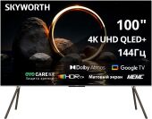 ��������� QLED Skyworth 100" 100Q79H MaxScreen TV Frameless ������ 4K Ultra HD 144Hz MEMC DVB-T DVB-T2 DVB-C DVB-S DVB-S2 USB WiFi Smart TV