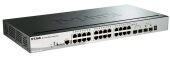 ���������� D-Link DGS-1510-28P/A1A (L2+) 24x1����/� 2SFP 2SFP+ 24PoE 193W �����������