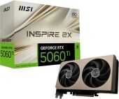 ���������� MSI PCI-E 5.0 RTX 5060 TI 8G INSPIRE 2X OC NVIDIA GeForce RTX 5060TI 8Gb 128bit GDDR7 2617/28000 HDMIx1 DPx3 HDCP Ret