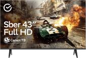 ��������� LED Sber 43" SDX-43F2124 ����� �� Frameless ������ FULL HD 60Hz DVB-T DVB-T2 DVB-C DVB-S DVB-S2 USB WiFi Smart TV (RUS)