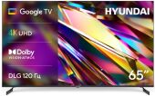 ��������� LED Hyundai 65" H-LED65BU7011 Google TV Frameless Metal ������ 4K Ultra HD 60Hz MEMC DVB-T DVB-T2 DVB-C DVB-S DVB-S2 USB WiFi Smart TV