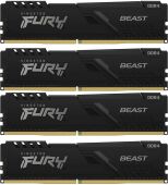 ������ DDR4 4x32GB 3200MHz Kingston KF432C16BBK4/128 Fury Beast Black RTL Gaming PC4-25600 CL16 DIMM 288-pin 1.35� dual rank � ���������� Ret